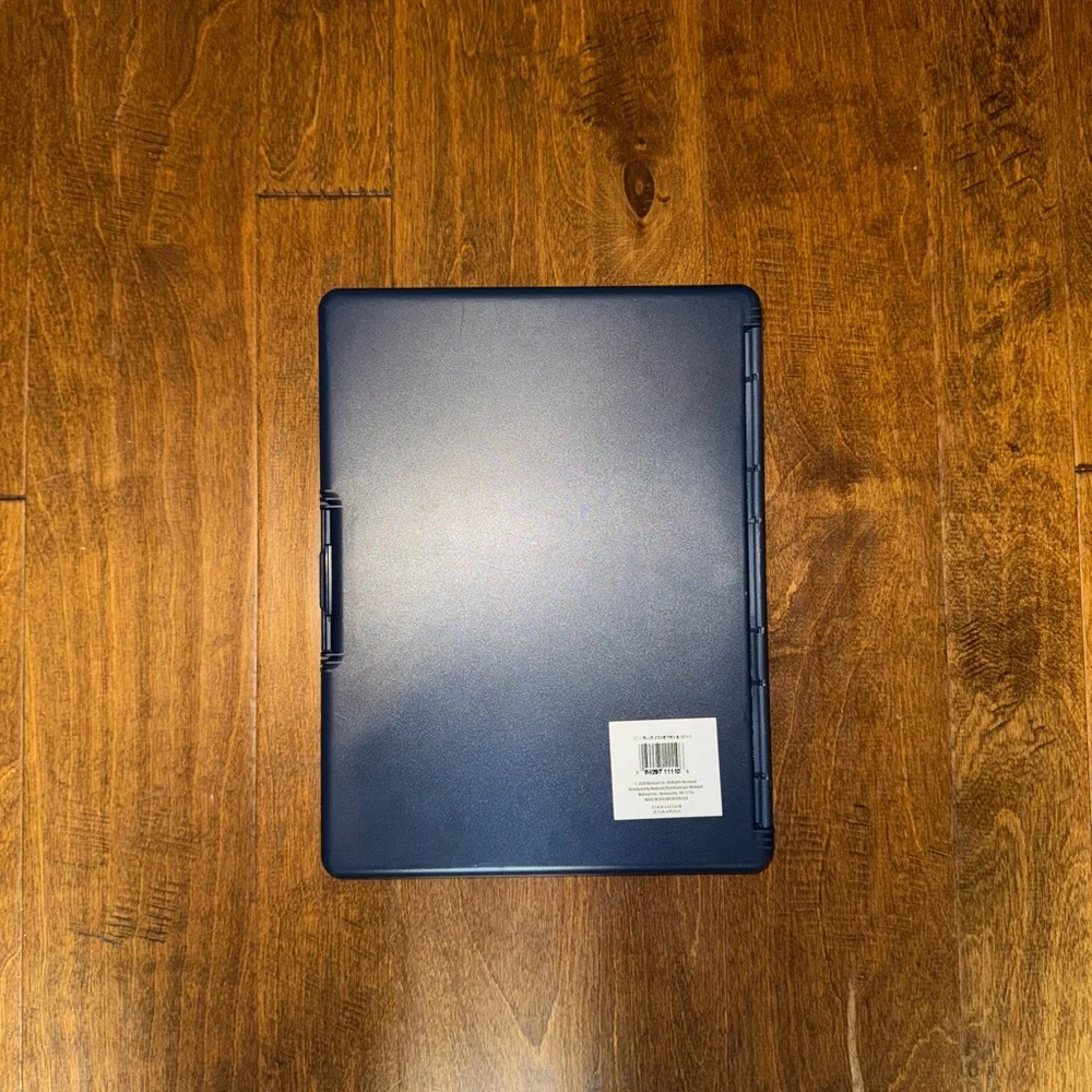 Navy Blue Tablet Holder with Clipboard